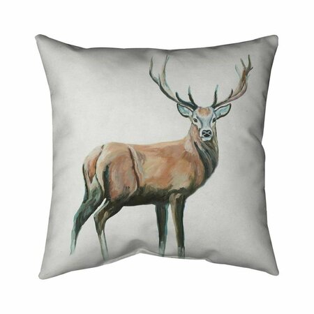 BEGIN HOME DECOR 26 x 26 in. Deer-Double Sided Print Indoor Pillow 5541-2626-AN180
